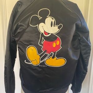 Vintage Mickey Mouse Black Jacket by Chalk Line size small